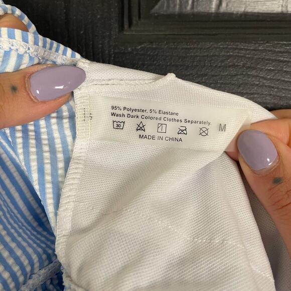 Preppy Off the Shoulder Ruffle Top - Picture 5 of 5